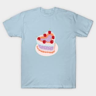 Gemini Baby Heart Cake Design T-Shirt